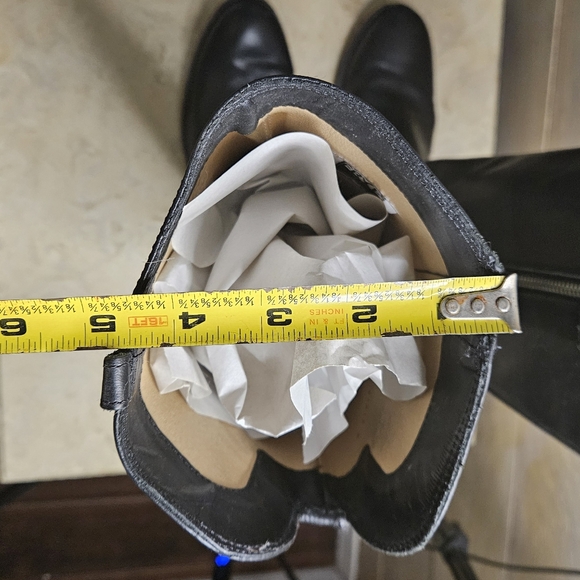 Frye leather knee high riding moto leather flat boots melissa - Picture 14 of 16